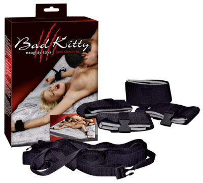 Фиксация для рук с привязью на кровать Bad Kitty Bettfesselset (5279550000) Фиксация для рук с привязью на кровать Bad Kitty Bettfesselset (5279550000)