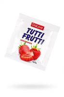 Съедобная гель-смазка TUTTI-FRUTTI для орального секса вкус земляники, 4гр, 1 шт (0T-00014757sh1)