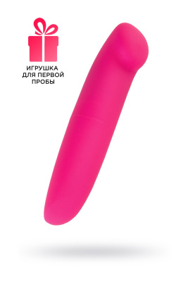 Вибратор Штучки-Дрючки, ABC-пластик, розовый, 12 см (УТ-00001092)