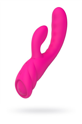 Вибратор с клиторальным стимулятором Nalone PureX2, силикон, розовый, 20,7 см (0T-00012184)