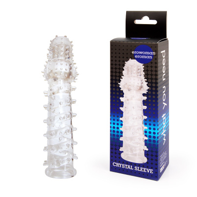 Насадка CRYSTAL SLEEVE с шипиками L 135 мм D 20 мм (EE-10094)