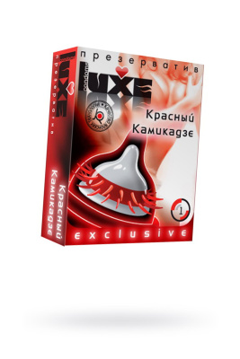 Презервативы Luxe, exclusive, Красный камикадзе, 18 см, 5,2 см, 1 шт. (0T-00010900)