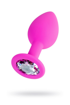 Анальная втулка ToDo by Toyfa Brilliant, силикон, розовая, 7 см, d 2 см, 50 г (0T-00016186)