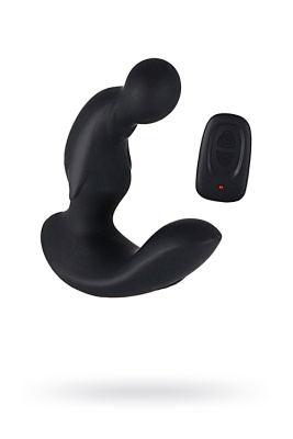 Стимулятор простаты Levett Nero, силикон, черный, 12 см (0T-00008816)