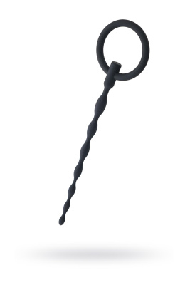 Уретральный плаг Black & Red by TOYFA, силикон, чёрный, 16 см (0T-00009989)