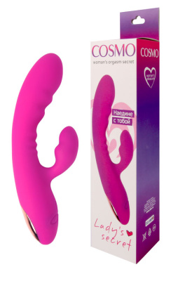 ВИБРОМАССАЖЁР 20 режимов вибрации, цвет розовый, L рабочей части 115 мм D 34 мм (CSM-23055)