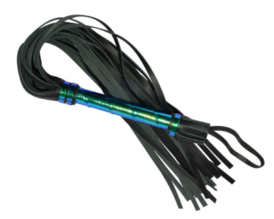 Плеть, голографическая рукоятка из кожи, 63 см (3010-19)