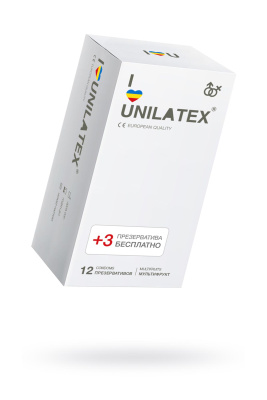 Презервативы Unilatex, multifrutis, аромат, цветные, 19 см, 5,4 см, 15 шт. (0T-00008227)