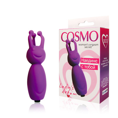 ВИБРОМАССАЖЁР МИНИ цвет фиолетовый L 85 мм D 24 мм (CSM-23034)