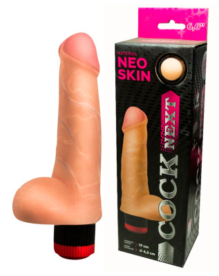 Вибратор реалистик COCK NEXT, L 170 мм D 42 мм, киберкожа (601205)