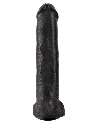 Фаллоимитатор-гигант черный King Cock 15 Cock with Balls (5535-23 PD ЭМ)