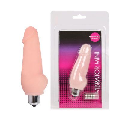 Вибратор - мини VIBRATOR MINI киберкожа L 95 мм D 28 мм (EE-10027)
